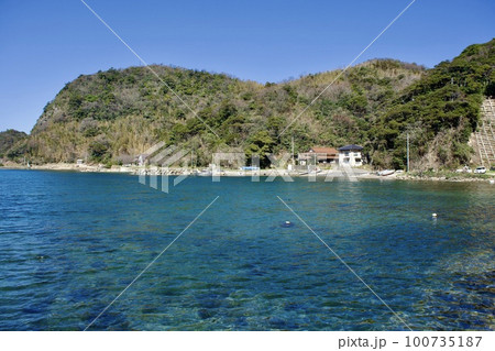 島根半島四十二浦　雲津の海 100735187