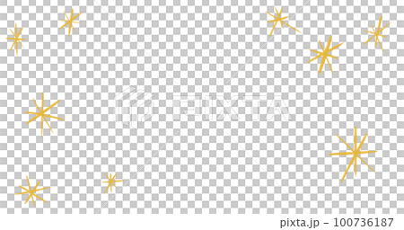 Starry night moon star night sky decorative gold blue ornament illustration art 100736187