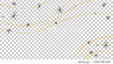 Starry night moon star night sky decorative gold blue ornament illustration art Starry night moon star night sky decorative gold blue ornament illustration art 100736189