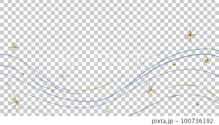 Starry night moon star night sky decorative gold blue ornament illustration art Starry night moon star night sky decorative gold blue ornament illustration art 100736192