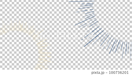 Starry night moon star night sky decorative gold blue ornament illustration art 100736201