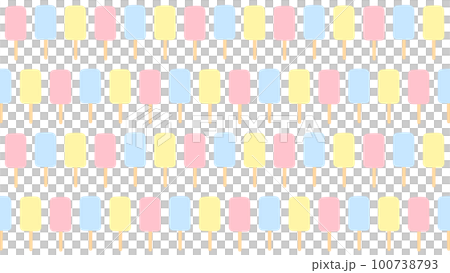 Popsicle illustration background material 16:9 Popsicle illustration background material 16:9 100738793