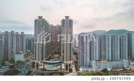 the Twilight of TKO district at Hong Kong March 18 2023 the Twilight of TKO district at Hong Kong March 18 2023 100742499