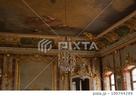 ラトビア ルンダーレ宮殿の黄金の広間 ラトビア ルンダーレ宮殿の黄金の広間 100744299