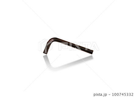 Hex wrench or allen key tool isolated 100745332