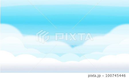 雲の上の空の風景壁紙イラストのイラスト素材 [100745446] - PIXTA