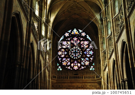 聖ヴィート大聖堂の内観 聖ヴィート大聖堂の内観 100745651