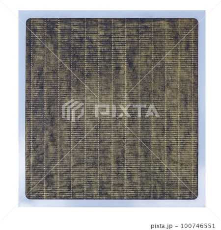 HEPA filter module for air purifier after used to remove numerous airborne dust particles from air pollution 100746551