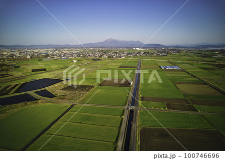 三股町　空撮　R5年春 100746696