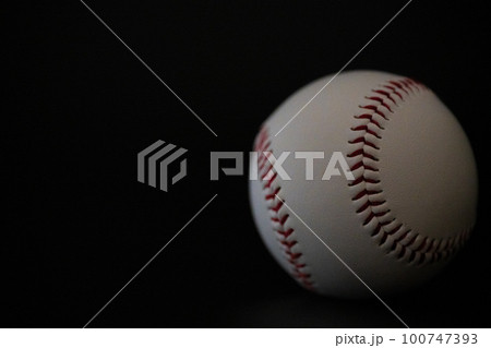 野球 ベースボール 白球クロースアップ スポーツイメージ素材 野球 ベースボール 白球クロースアップ スポーツイメージ素材 100747393