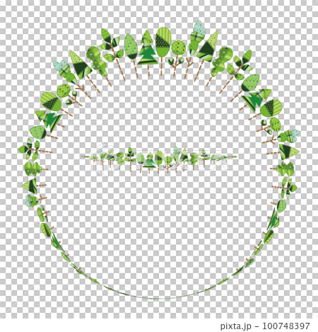 拼布狀布料樹紋綠清新綠圓 100748397