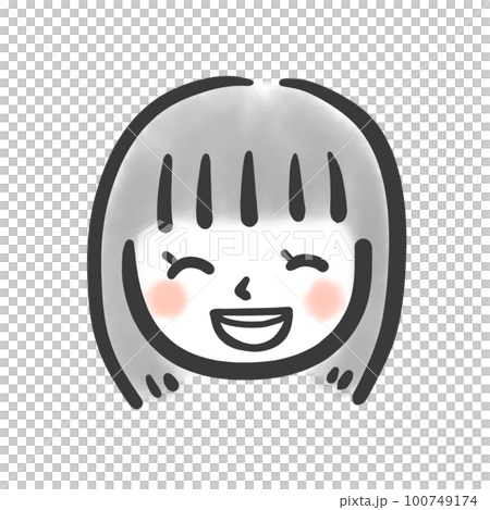 楽しそうな女性のイラスト 100749174