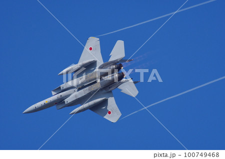 航空祭で機動飛行を行う航空自衛隊のF-15 航空祭で機動飛行を行う航空自衛隊のF-15 100749468
