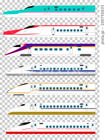 新幹線の7車両セット 100750835