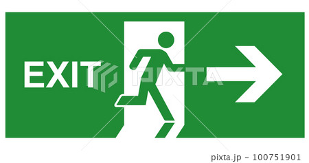 非常口のアイコン・ピクトグラム・サイン 非常口のアイコン・ピクトグラム・サイン 100751901