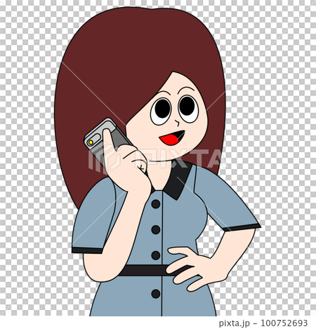 一個女人打個電話 100752693
