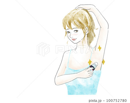 ワキの匂い対策中の女性 100752780