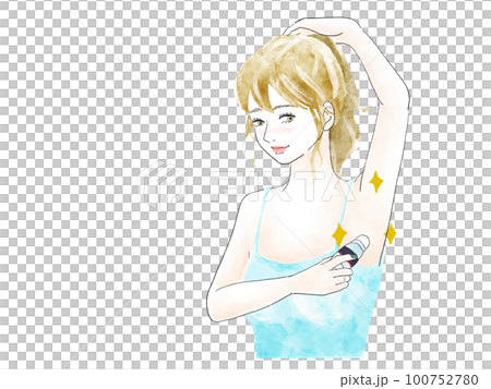 ワキの匂い対策中の女性 100752780