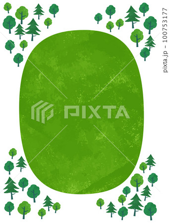 緑の背景イラスト素材 100753177