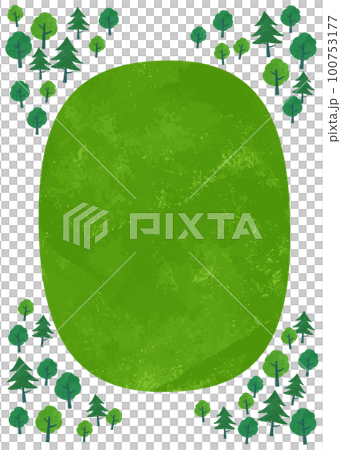 緑の背景イラスト素材 100753177