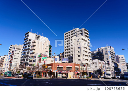 東京 門前仲町駅周辺の風景 東京 門前仲町駅周辺の風景 100753626