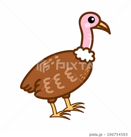 Vulture. African bird of prey. Griffin. Vector doodle illustration. Vulture. African bird of prey. Griffin. Vector doodle illustration. 100754503
