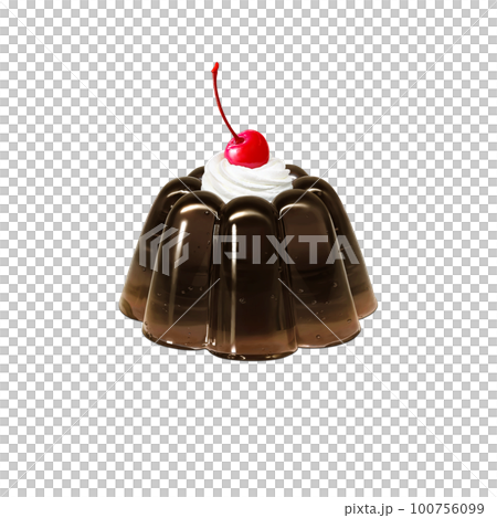 コーヒーゼリー イラスト リアル コーヒーゼリー イラスト リアル 100756099