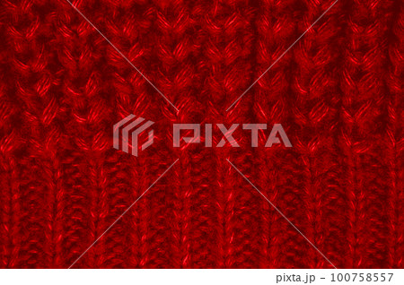 Organic knitted background with detail wool threads. 100758557