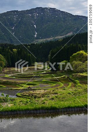 別宮の棚田からの氷ノ山 別宮の棚田からの氷ノ山 100759069