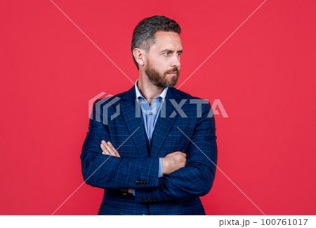 successful man in businesslike suit. serious entrepreneur or manager. male formal fashion. successful man in businesslike suit. serious entrepreneur or manager. male formal fashion. 100761017