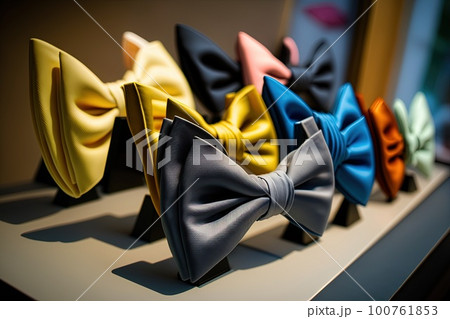 different ties on display illustration generative ai different ties on display illustration generative ai 100761853