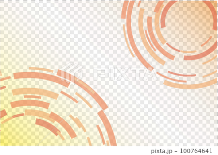 Calm background with orange curves and circles 100764641