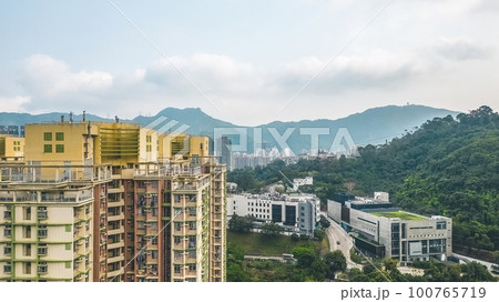 Tai Wai Area in Sha Tin, Hong Kong March 18 2023 Tai Wai Area in Sha Tin, Hong Kong March 18 2023 100765719