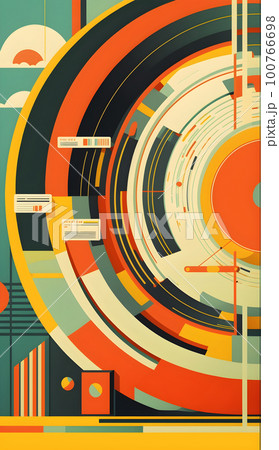 Big data abstract visualization background 100766698
