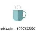 手描き風の温かい飲み物が入ったカップ 100768350