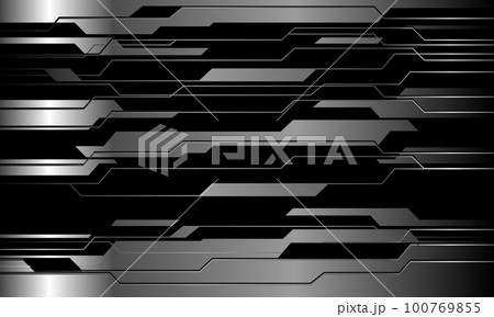 Abstract silver black cyber pattern desifn modern futuristic technology background vector Abstract silver black cyber pattern desifn modern futuristic technology background vector 100769855