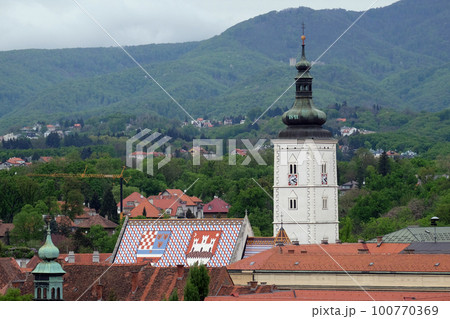 Church of St Mark, famous building monuments in Zagreb, Croatia Church of St Mark, famous building monuments in Zagreb, Croatia 100770369