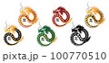 2024 Chinese new year dragon symbol. Year of the dragon character isolate vector. 100770510