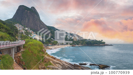 Leblon beach in Rio de Janeiro Leblon beach in Rio de Janeiro 100770939