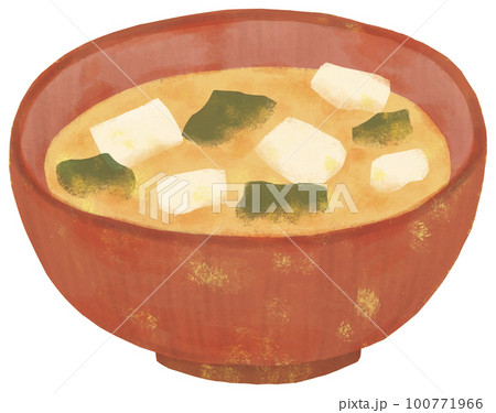 豆腐とワカメのみそ汁 豆腐とワカメのみそ汁 100771966