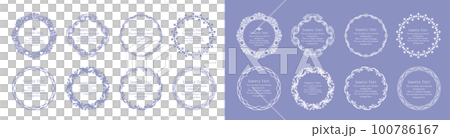 Elegant wedding card material collection inspired by summer 100786167
