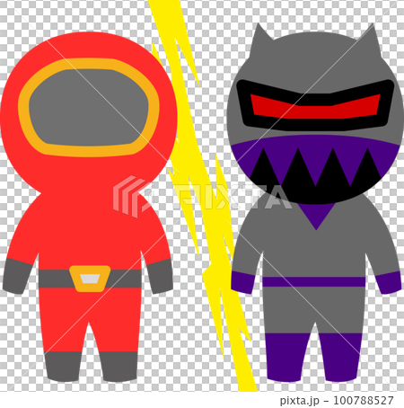 Deformed characters of heroes and villains 100788527