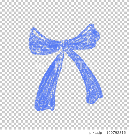 藍絲帶的插圖 100792816