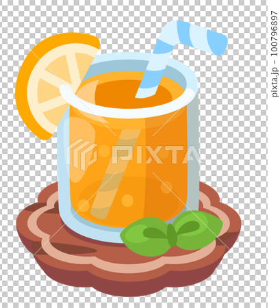 橙汁插圖_古龍水和可愛的簡單食物矢量圖 橙汁插圖_古龍水和可愛的簡單食物矢量圖 100796897