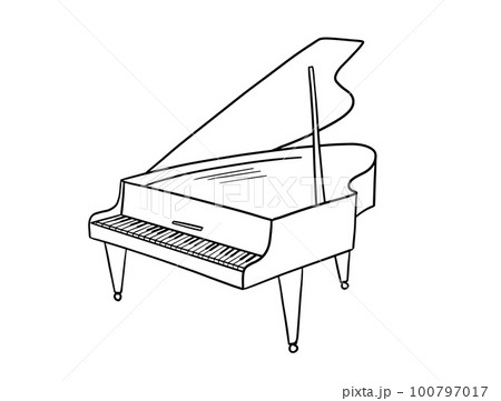 grand piano outline
