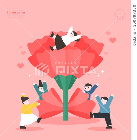 A warm template of gratitude and love  100797350