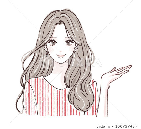 女性のイラスト素材のイラスト素材 [100797437] - PIXTA
