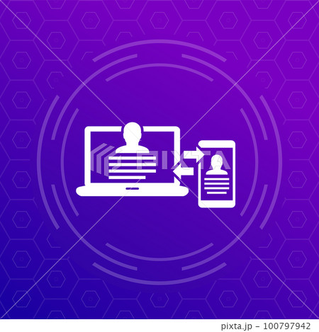 personal data synchronization, laptop and a phone personal data synchronization, laptop and a phone 100797942