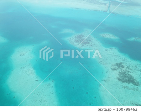 Pristine blue ocean, rock islands in Palau Pristine blue ocean, rock islands in Palau 100798462