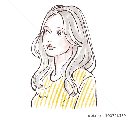 女性のイラスト素材のイラスト素材 [100798589] - PIXTA
